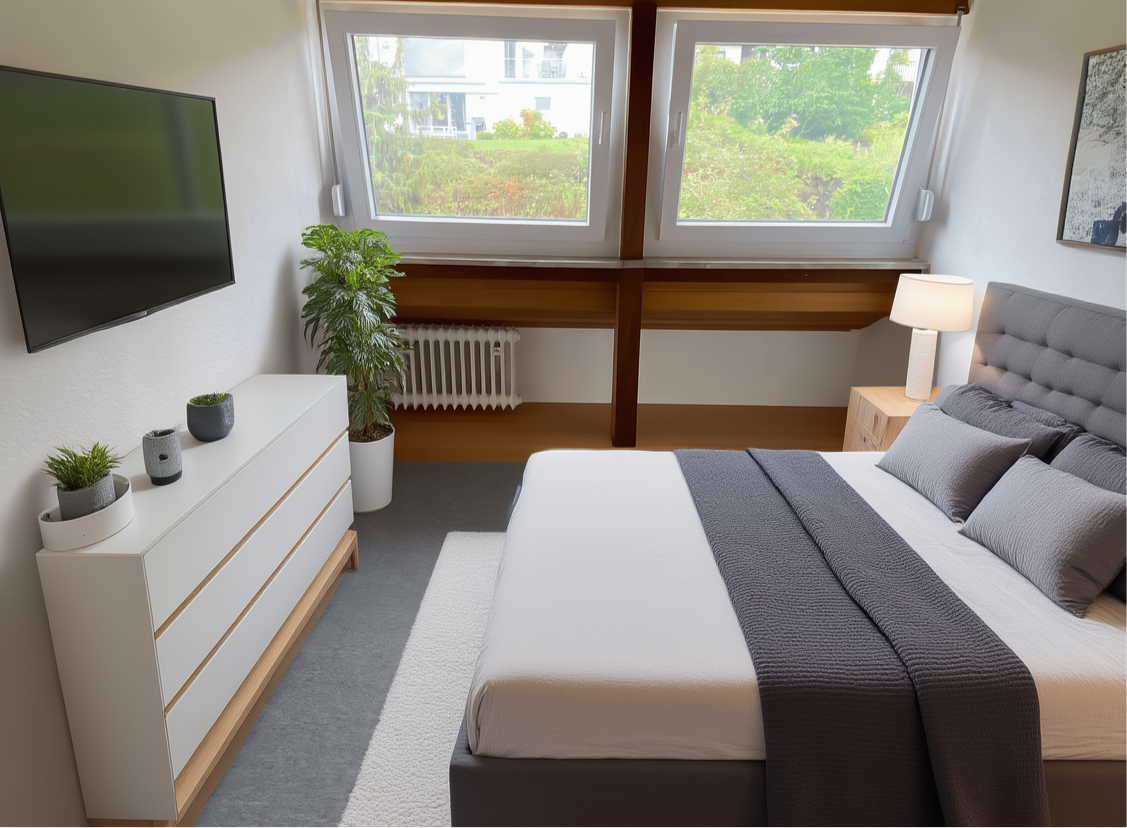 Premium 7 Zimmer Haus mit Sauna I Garten I 5 Parkplätze I WLAN I Große überdachte Terrasse mit Grillmöglichkeit